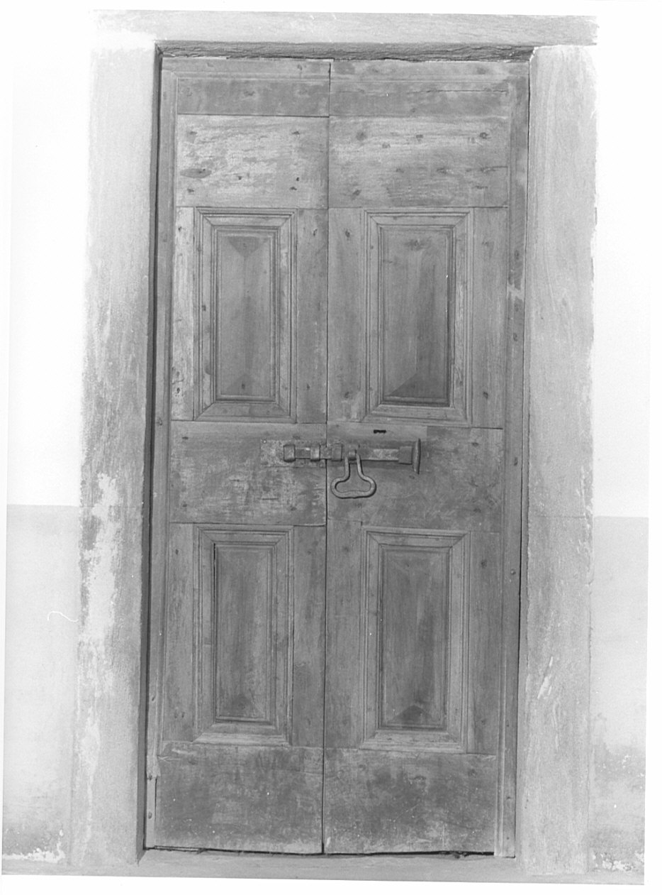 porta - a due battenti, coppia - ambito valtellinese (sec. XVIII)