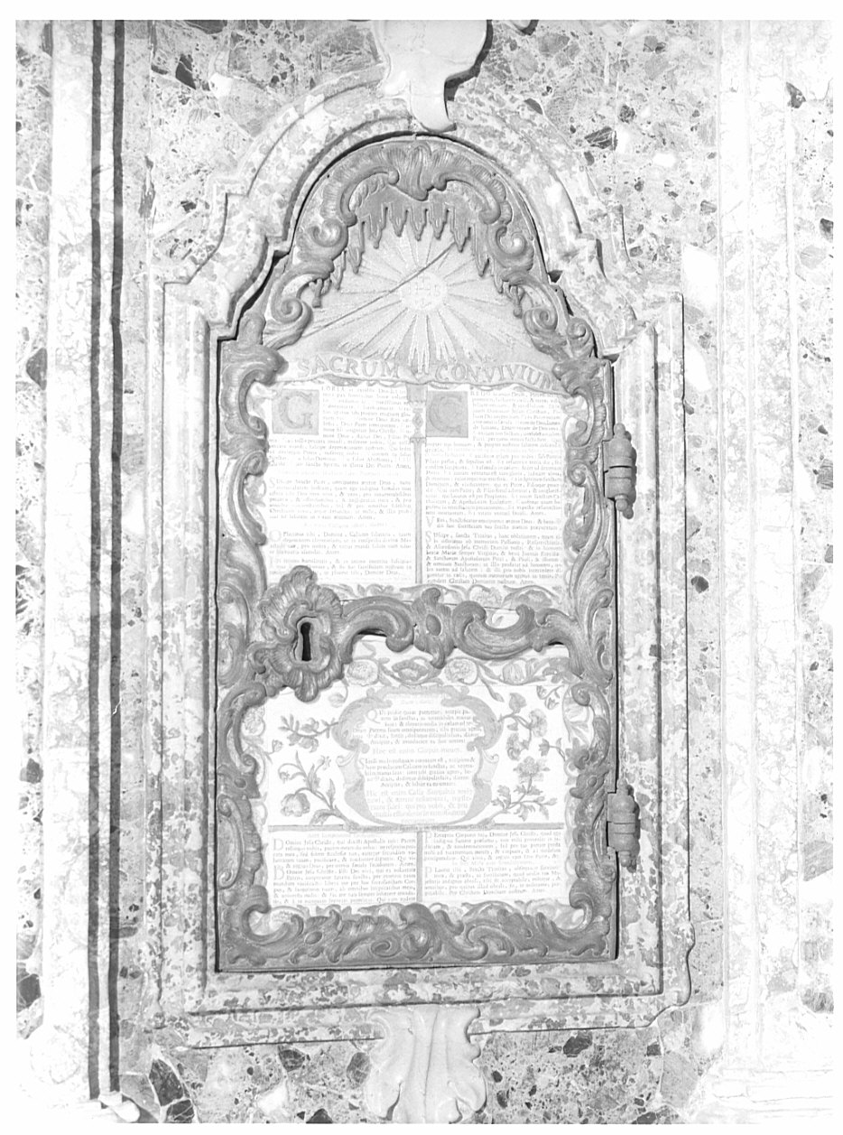 sportello di tabernacolo, elemento d'insieme - ambito lombardo (sec. XVIII)