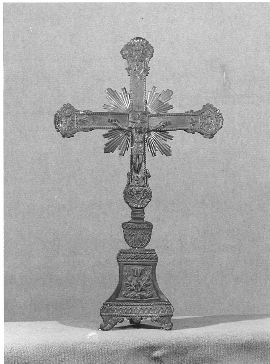croce d'altare, opera isolata - ambito valtellinese (sec. XIX)