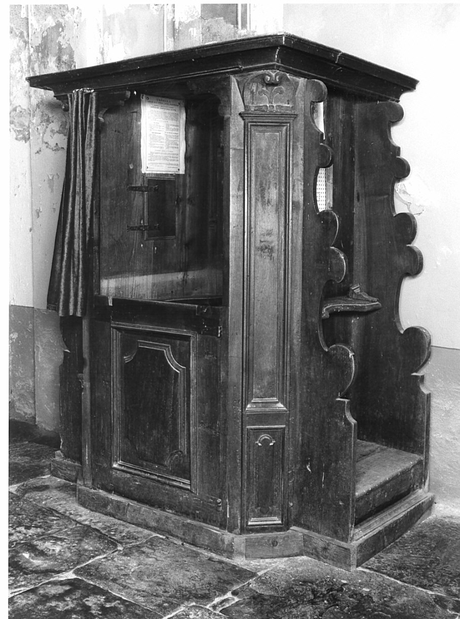 confessionale, opera isolata - ambito valtellinese (sec. XVIII)