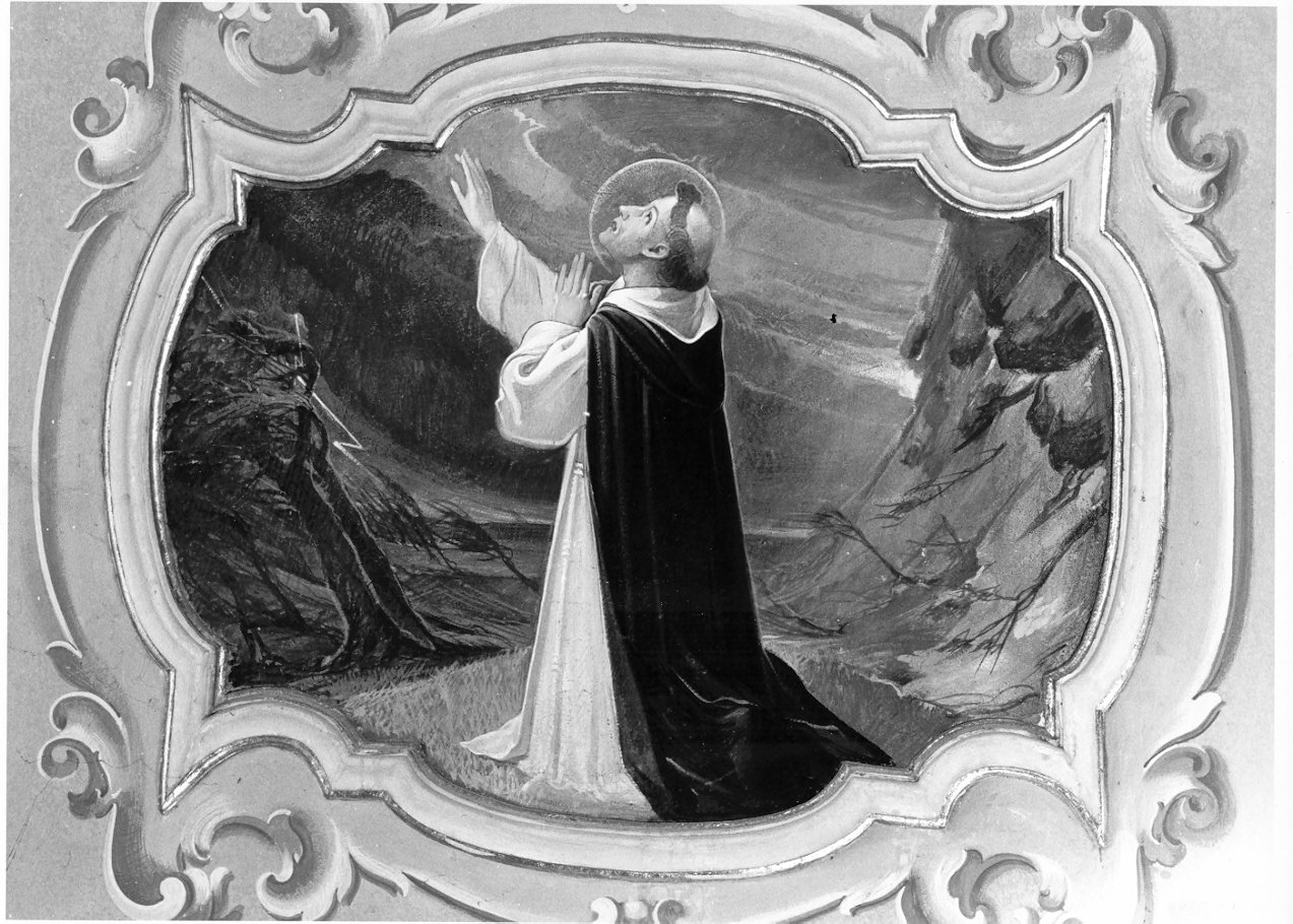 San Vincenzo Ferrer (dipinto, elemento d'insieme) di Conconi Turildo (sec. XX)