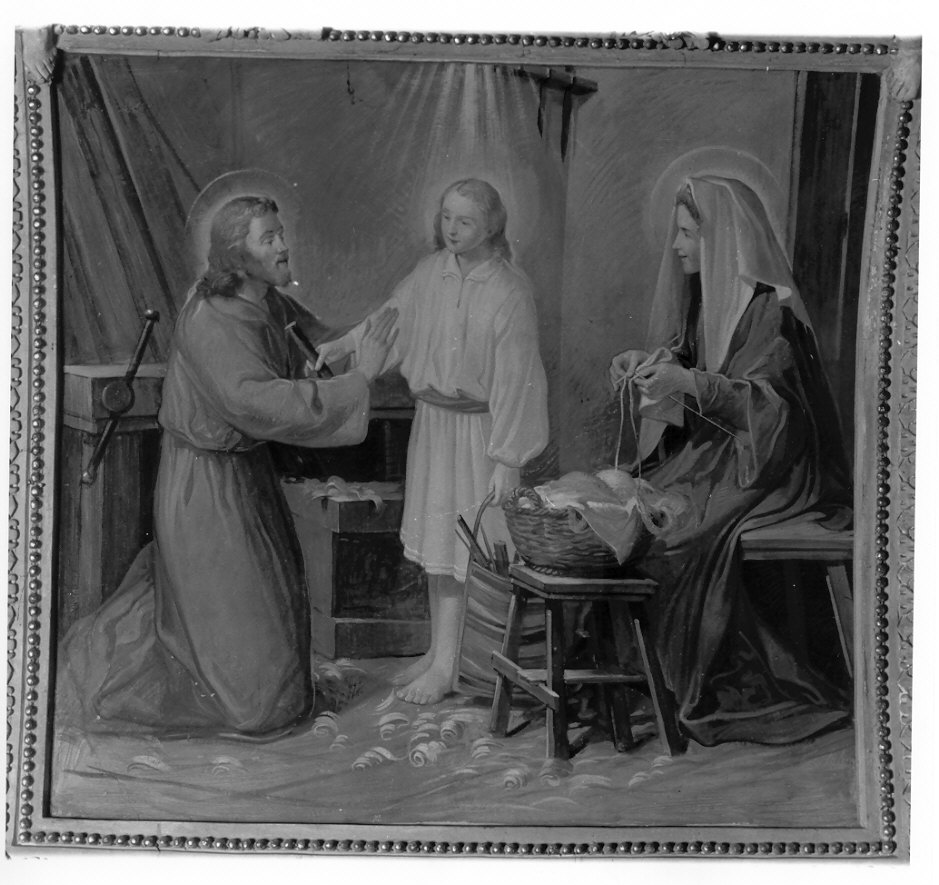 episodi della vita di San Giuseppe (dipinto, ciclo) di Conconi Turildo (sec. XX)