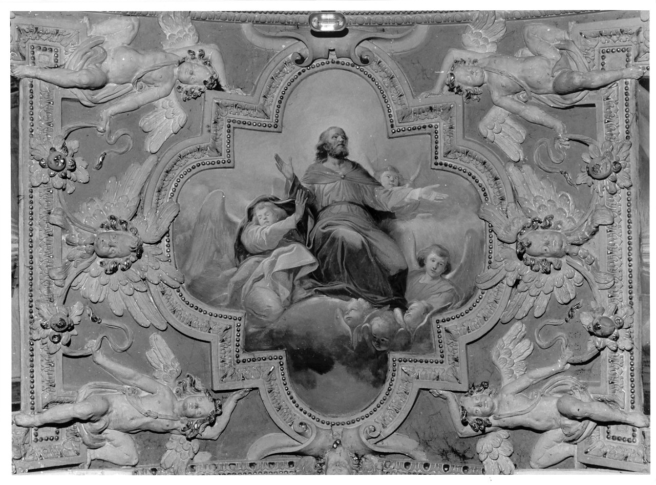 gloria di San Giuseppe (dipinto, opera isolata) di Conconi Turildo (sec. XX)
