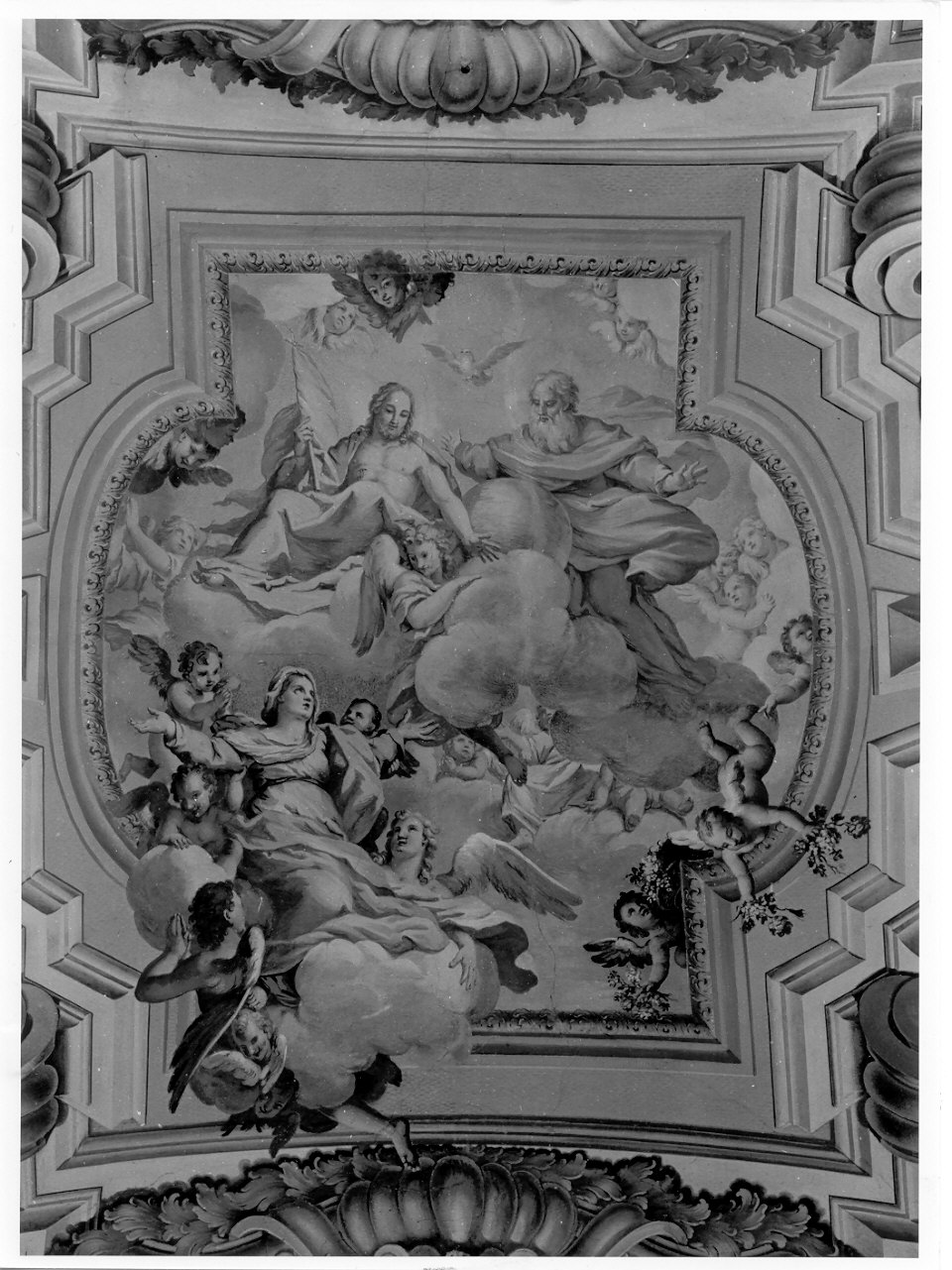 assunzione della Madonna (dipinto, elemento d'insieme) di Parravicini Giacomo detto Gianolo (attribuito) (secc. XVII/ XVIII)
