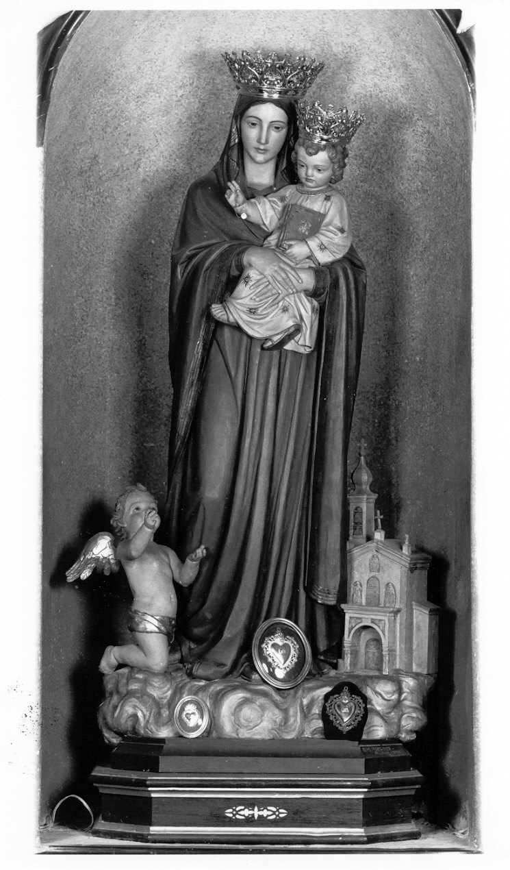 Madonna con Bambino (gruppo scultoreo, opera isolata) - ambito altoatesino (sec. XX)