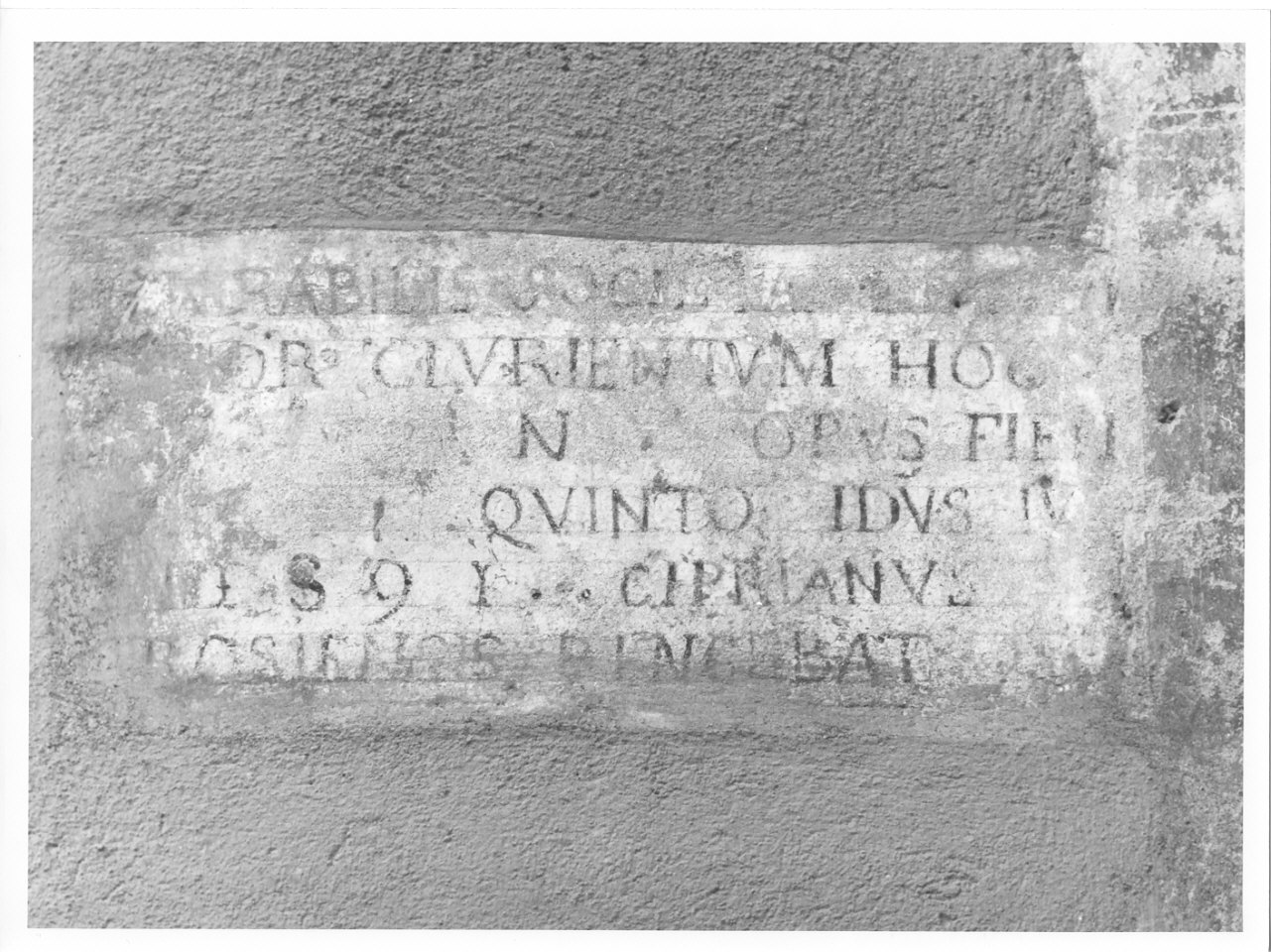 iscrizione (targa commemorativa, elemento d'insieme) di Valorsa Cipriano (sec. XVI)