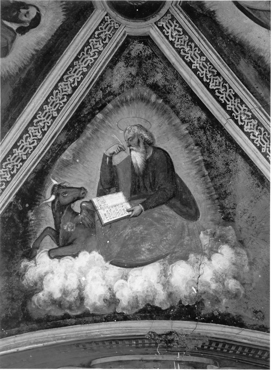 San Luca evangelista (dipinto, elemento d'insieme) di Valorsa Cipriano (sec. XVI)