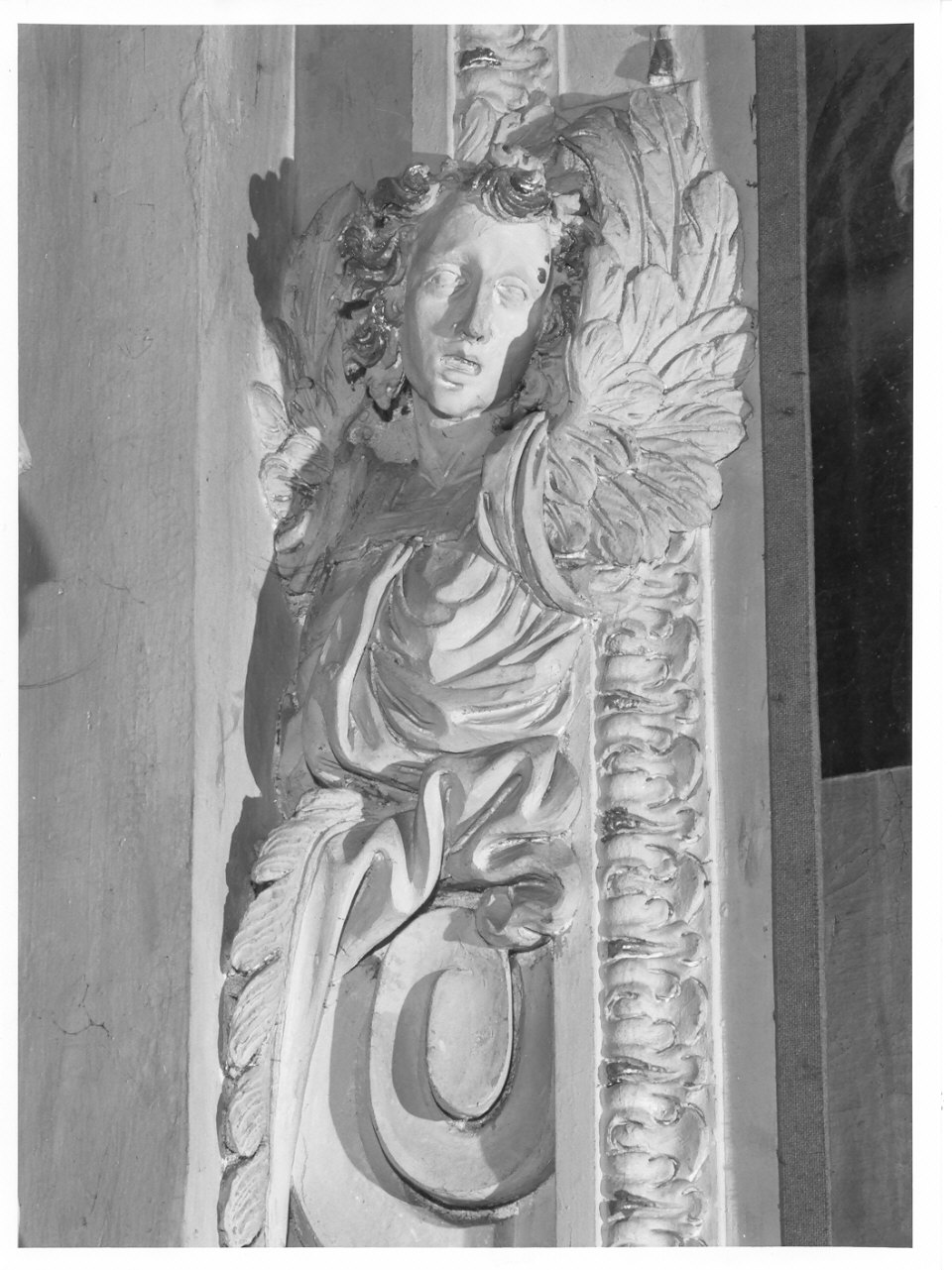 cherubino (rilievo, coppia) di Casella Alessandro (sec. XVII)