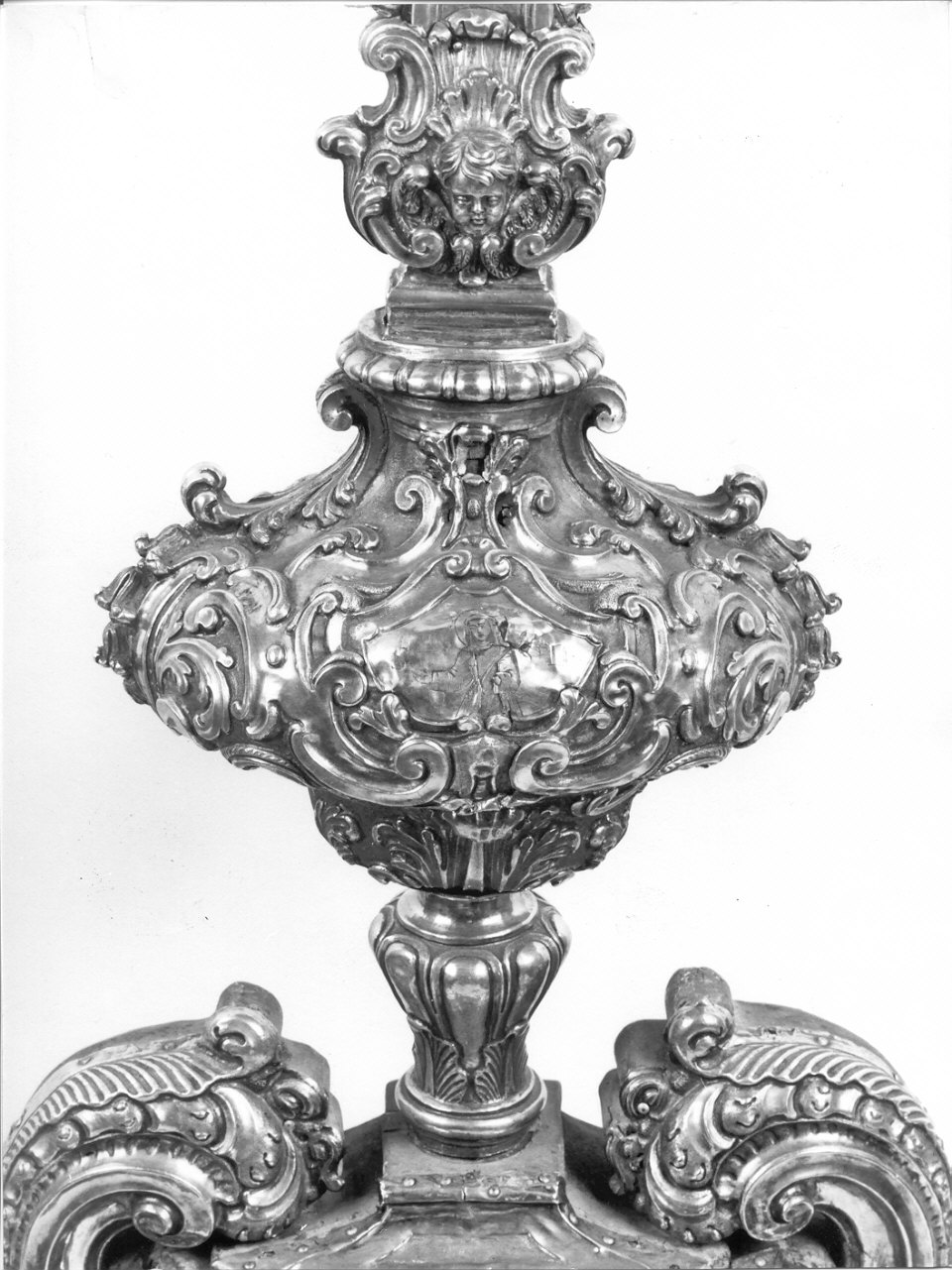 nodo di croce, elemento d'insieme - bottega napoletana (sec. XVIII)