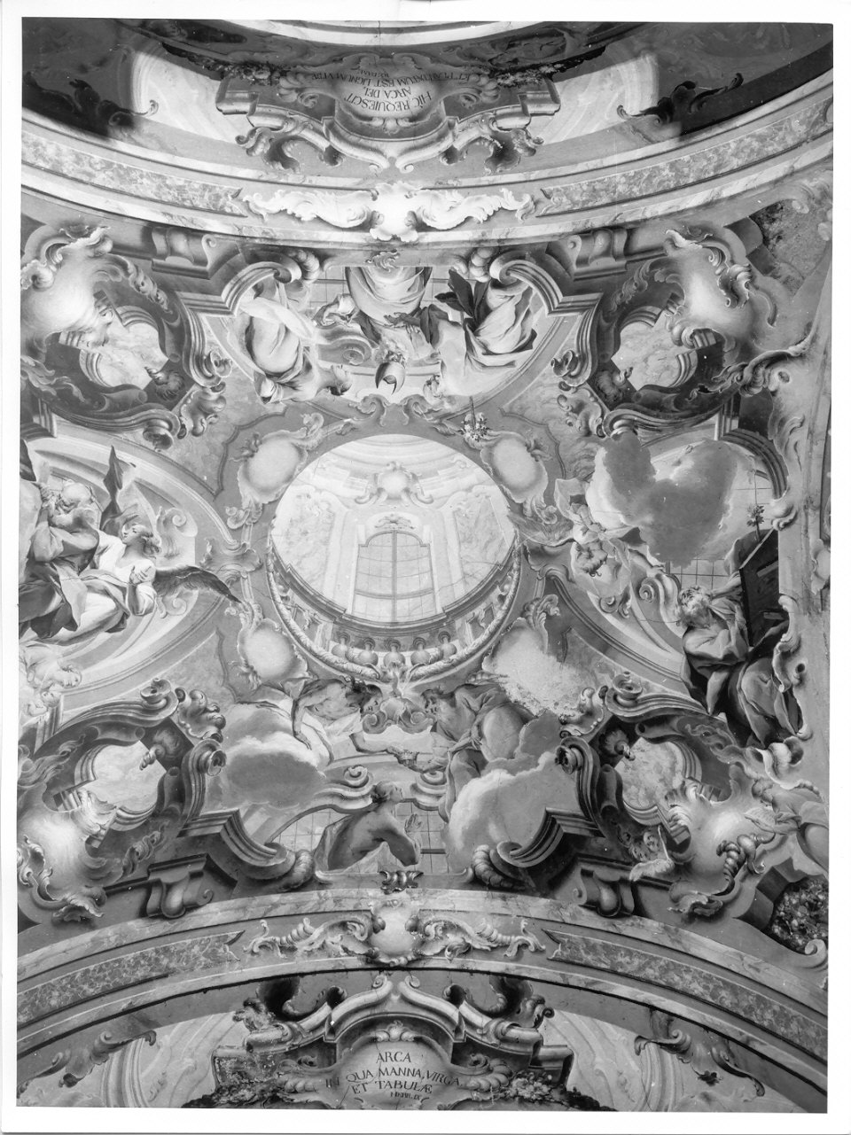 quadratura architettonica (dipinto, elemento d'insieme) di Petrini Giuseppe Antonio (attribuito), Torricelli Giovanni Antonio (seconda metà sec. XVIII)