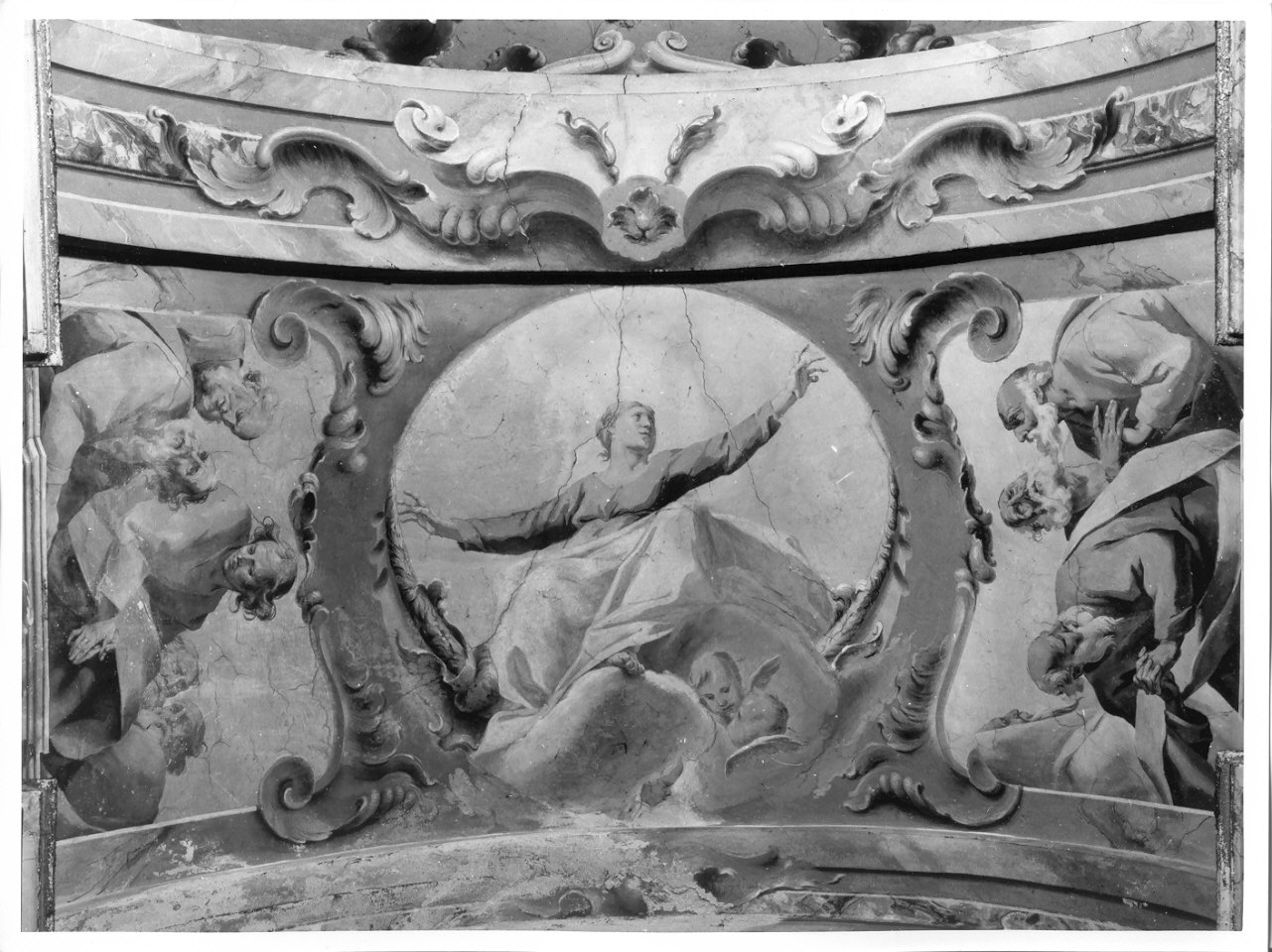 assunzione della Madonna (dipinto, elemento d'insieme) di Petrini Giuseppe Antonio (attribuito) (seconda metà sec. XVIII)