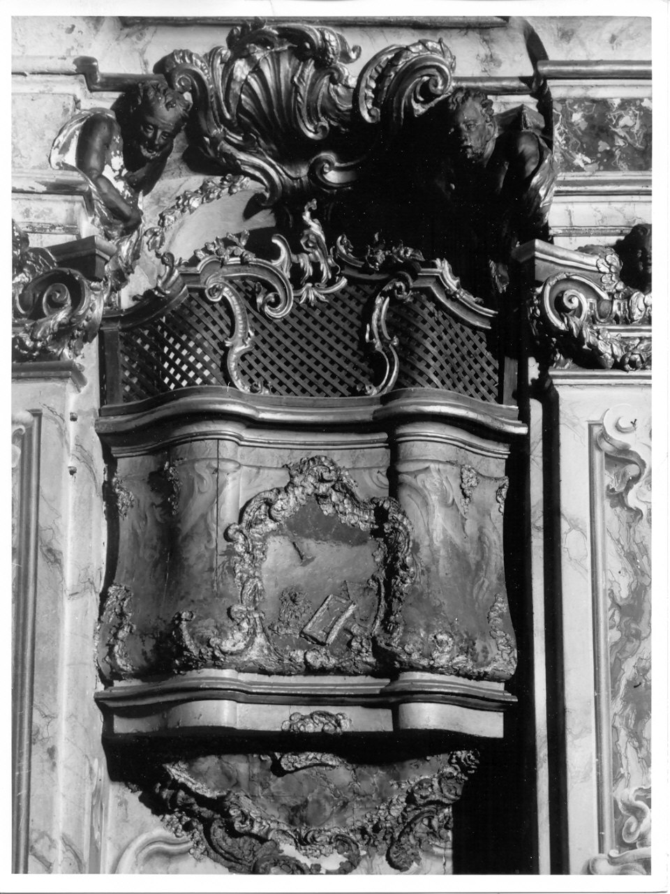 tribuna d'organo, elemento d'insieme di Porro Giuseppe (attribuito) (seconda metà sec. XVIII)