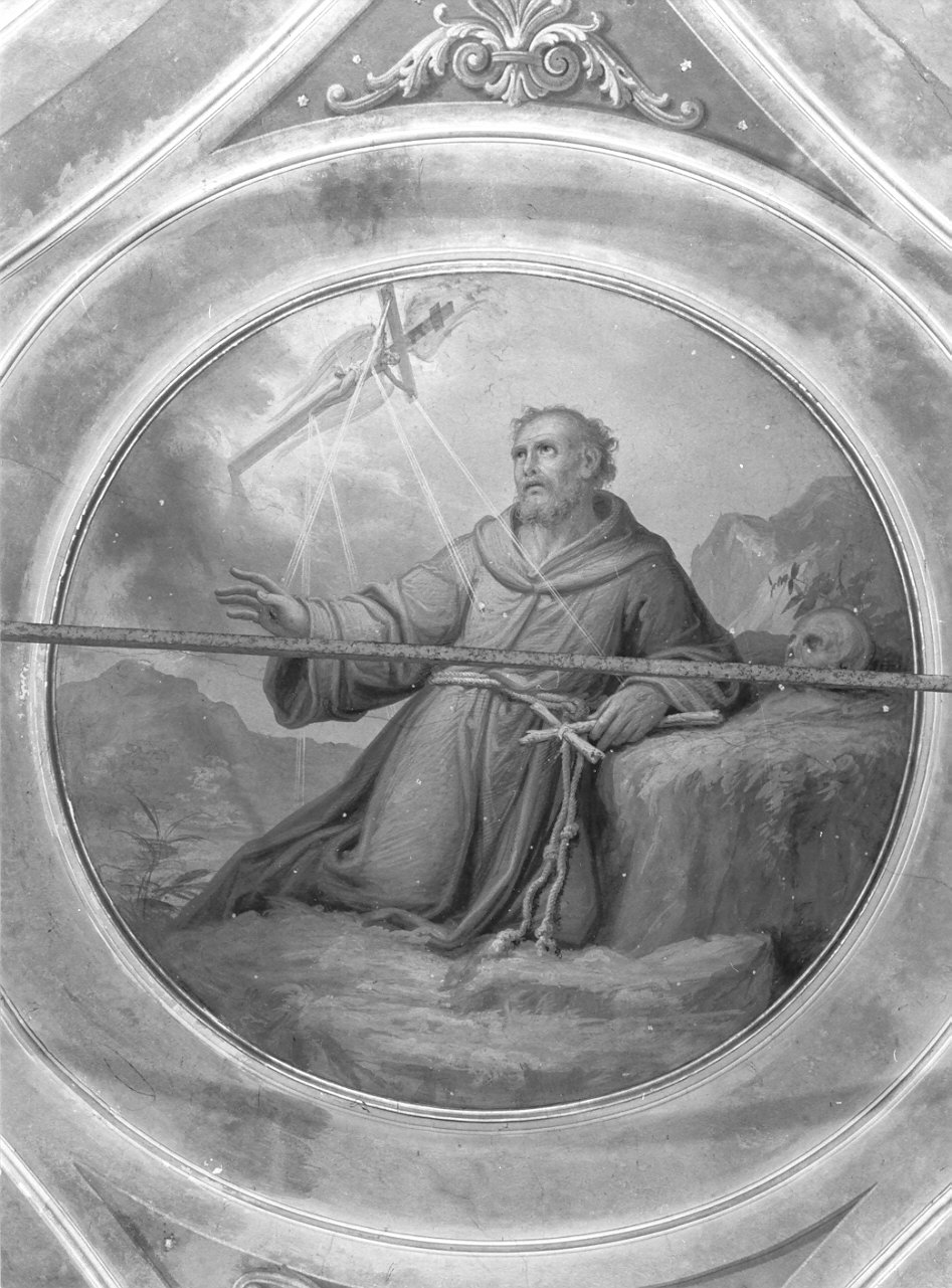 San Francesco d'Assisi (dipinto, elemento d'insieme) di Tagliaferri Luigi (sec. XIX)