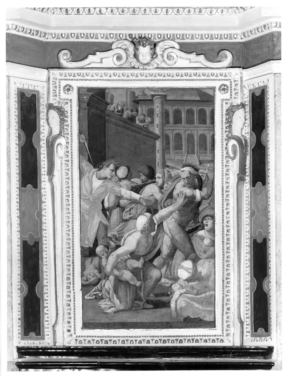 strage degli innocenti (dipinto, elemento d'insieme) di Conconi Turildo (sec. XVII)