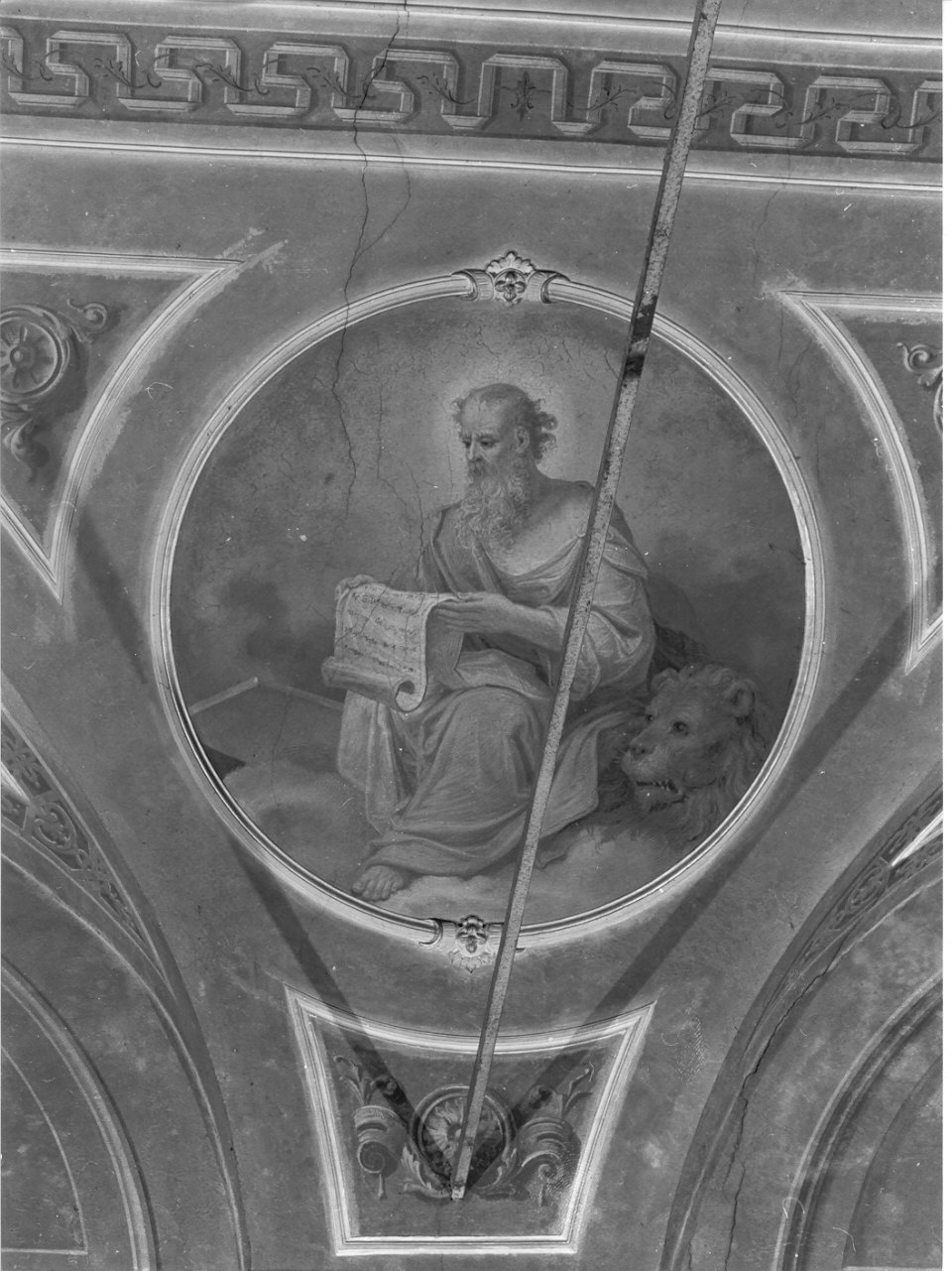 San Marco Evangelista (dipinto, elemento d'insieme) di Tagliaferri Luigi (sec. XIX)