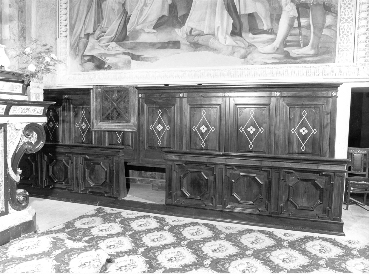 stalli del coro, opera isolata - ambito della Val Chiavenna (sec. XVIII)