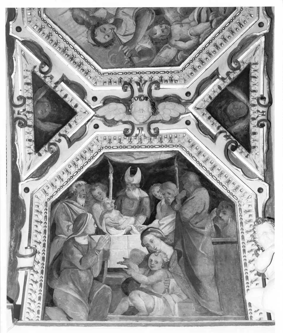 presentazione di Gesù al tempio (dipinto, elemento d'insieme) di Conconi Turildo (scuola) (sec. XVII)