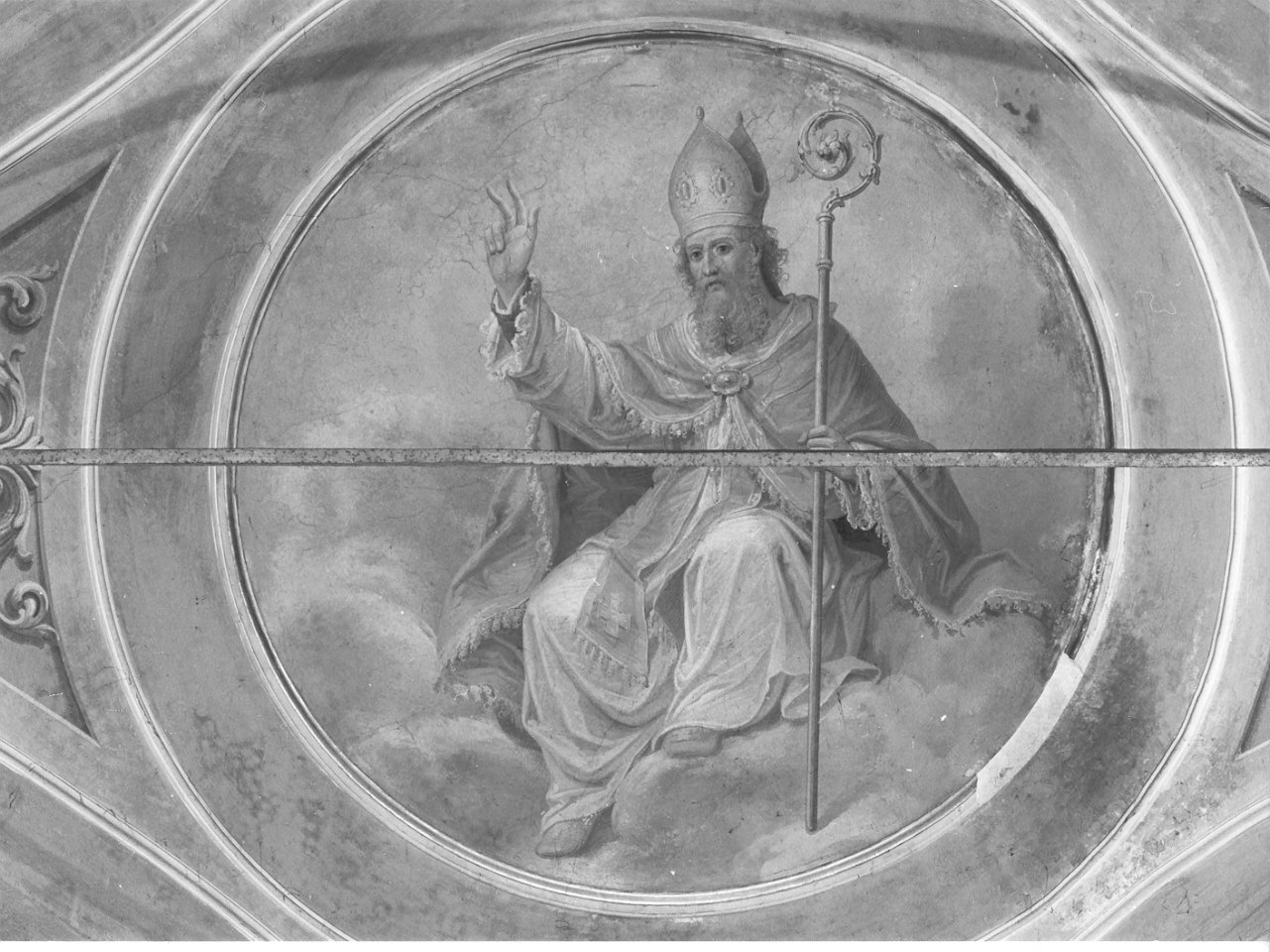Sant'Abbondio (dipinto, elemento d'insieme) di Tagliaferri Luigi (sec. XIX)