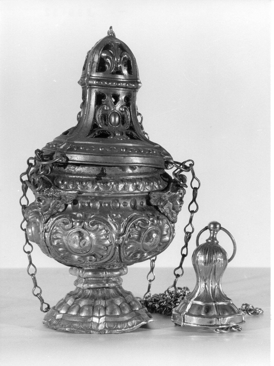 turibolo - a coppa, opera isolata - bottega lombarda (secc. XVII/ XVIII)