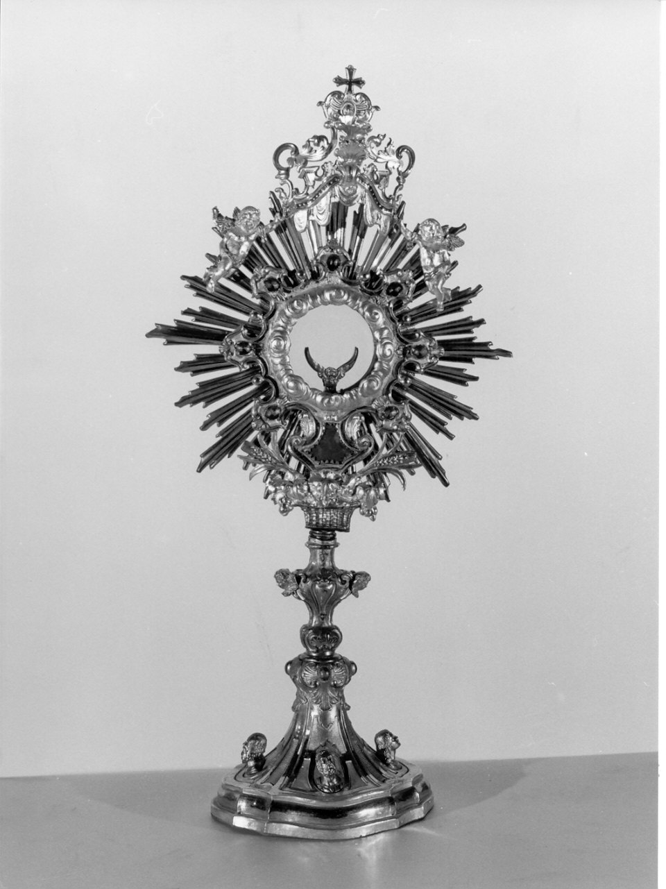 ostensorio - a raggiera, opera isolata - ambito lombardo (fine sec. XVIII)