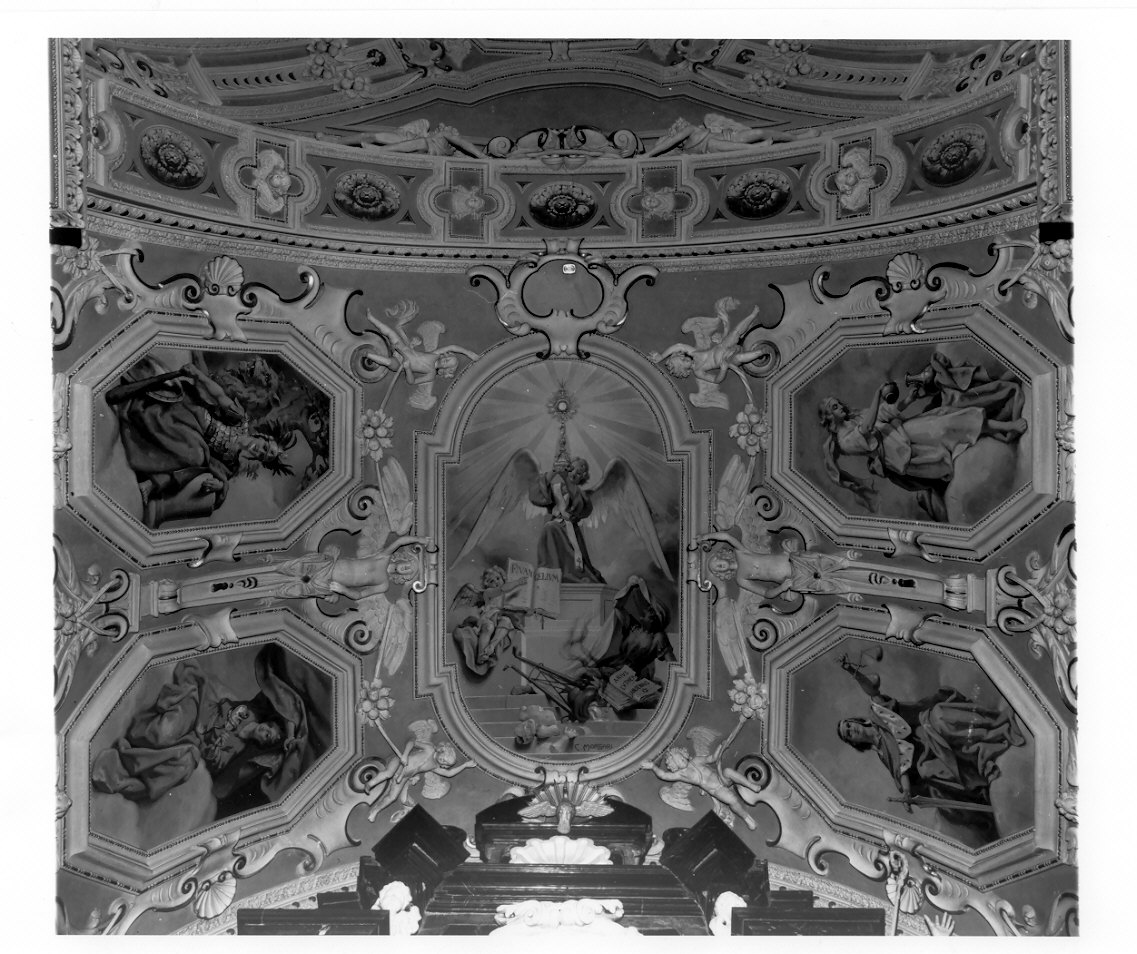 Santi (dipinto, ciclo) di Morgari Carlo (sec. XX)