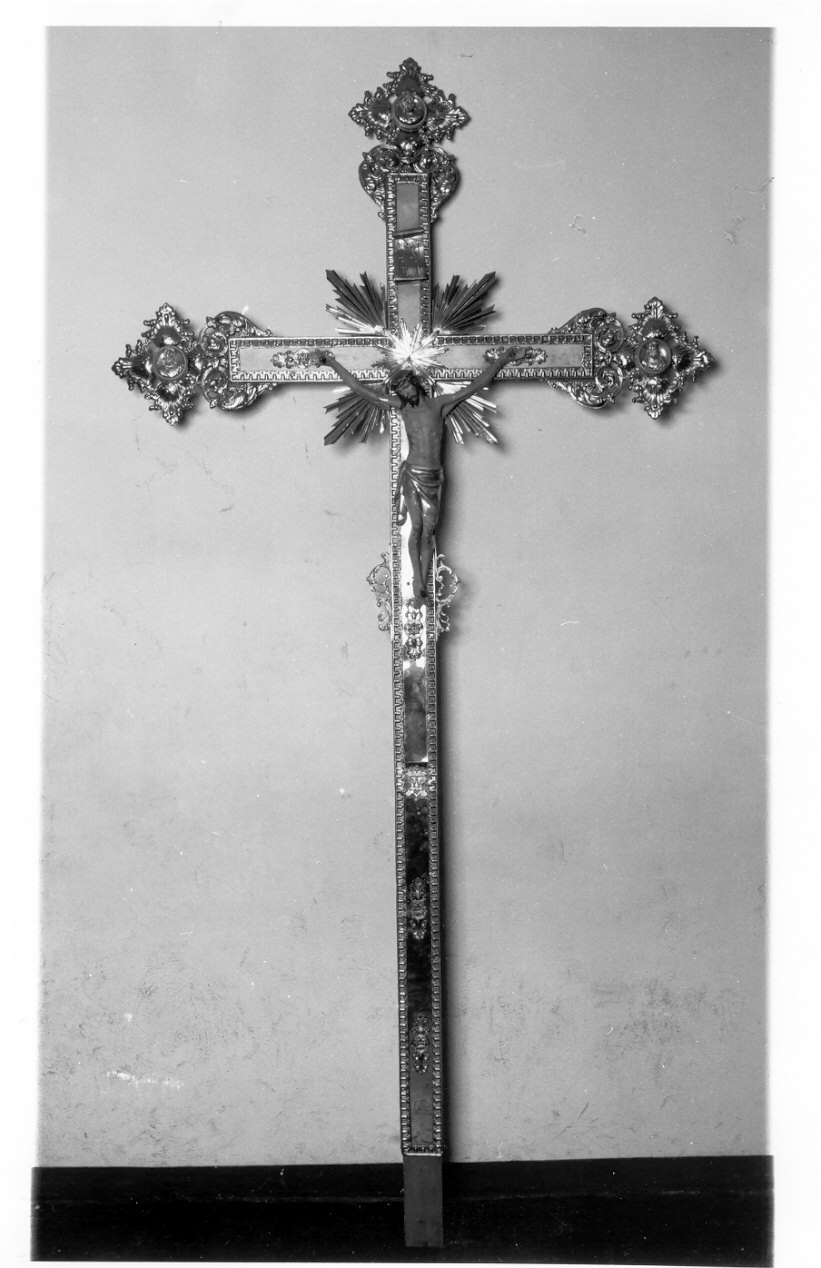 croce processionale, opera isolata - ambito lombardo (sec. XIX)