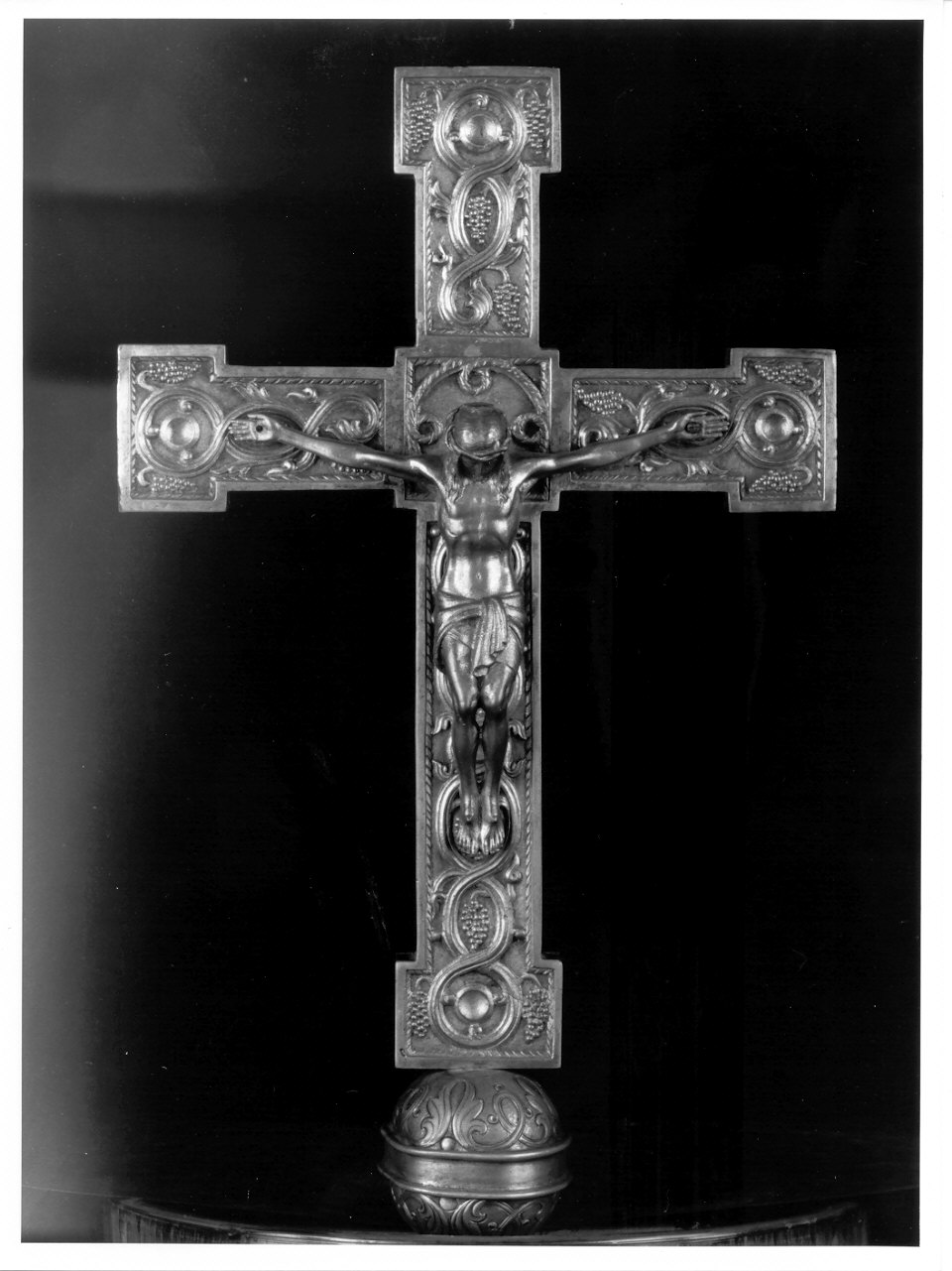 croce processionale, opera isolata - bottega lombarda (prima metà sec. XIX)