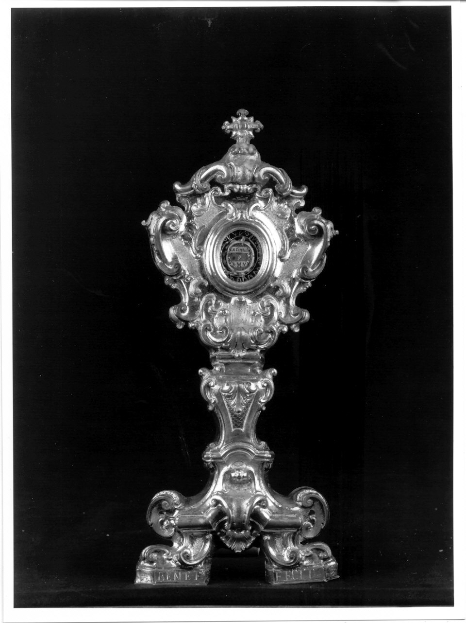 reliquiario - a ostensorio, opera isolata - bottega napoletana (sec. XVIII)