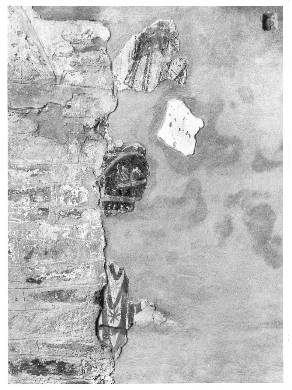 dipinto, frammento - ambito lombardo (secc. XII/ XIII)