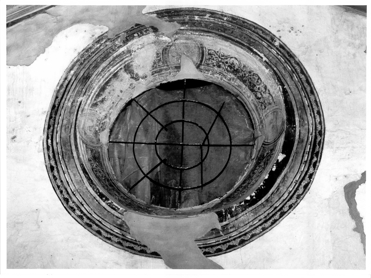 motivi decorativi (dipinto, opera isolata) - ambito lombardo (fine/inizio secc. XVI/ XVII)