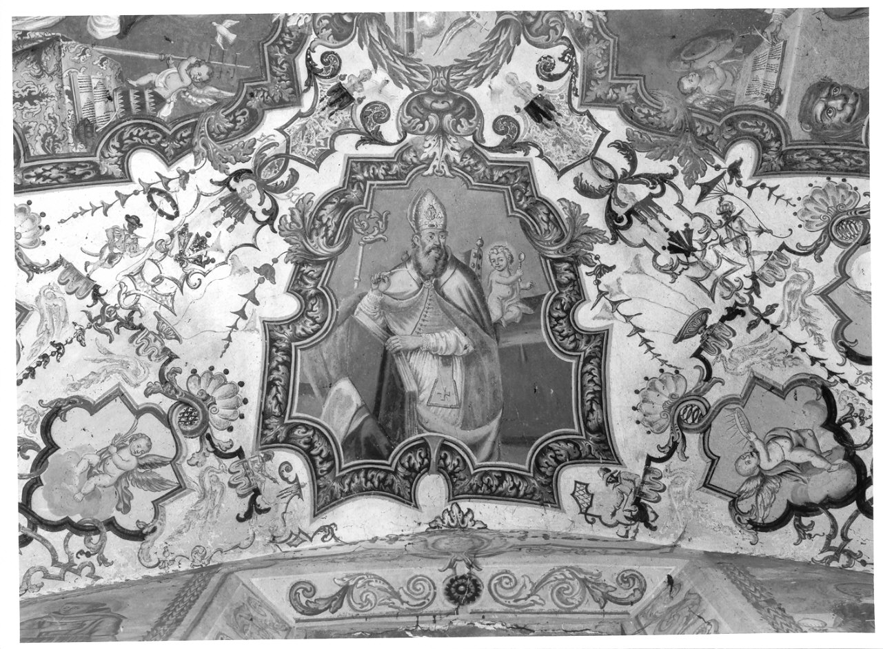 Sant'Ambrogio (dipinto, elemento d'insieme) - ambito lombardo (sec. XVIII)