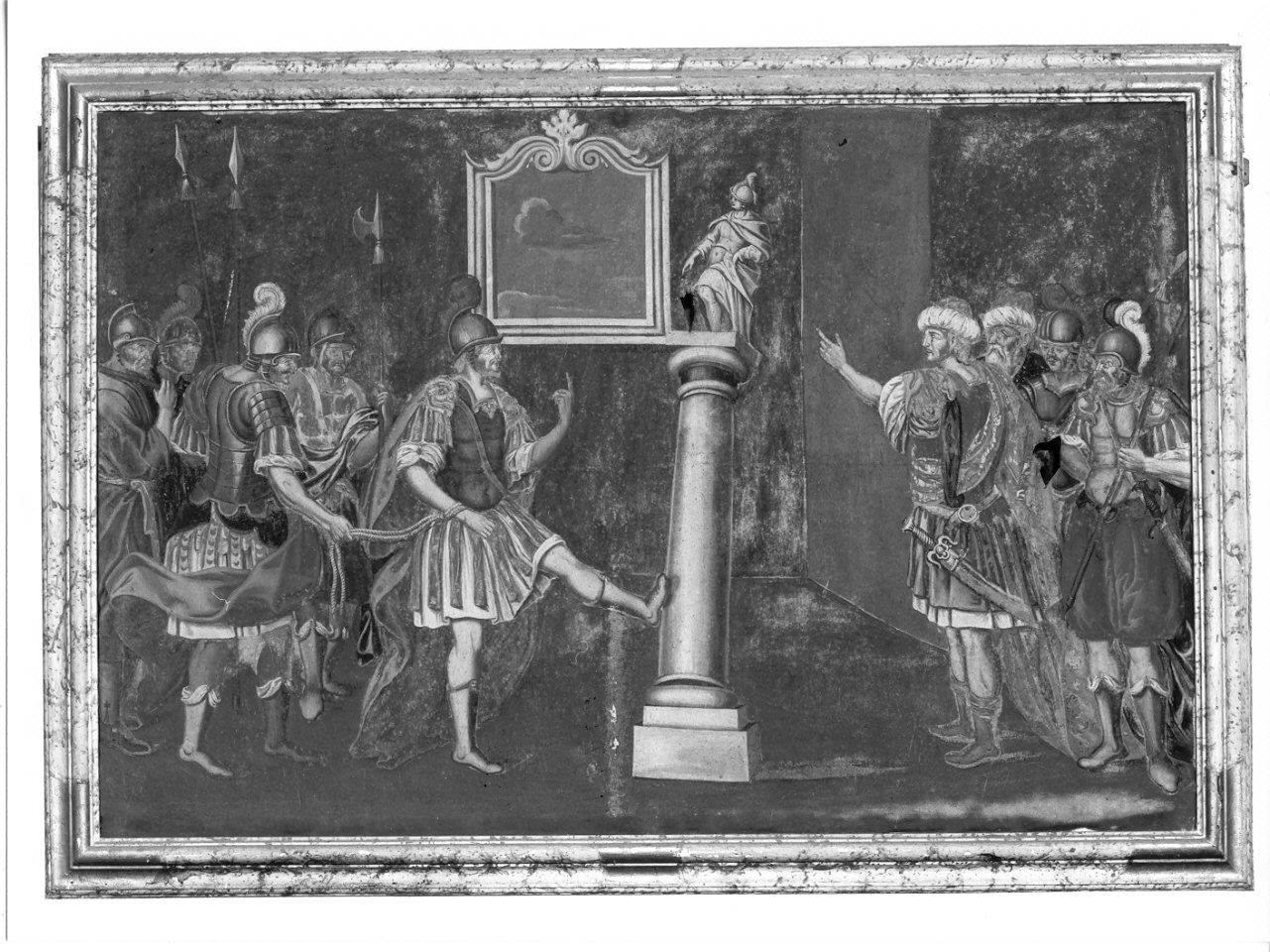 Sant'Alessandro abbatte l'idolo (dipinto, elemento d'insieme) di Della Torre Francesco (sec. XVIII)