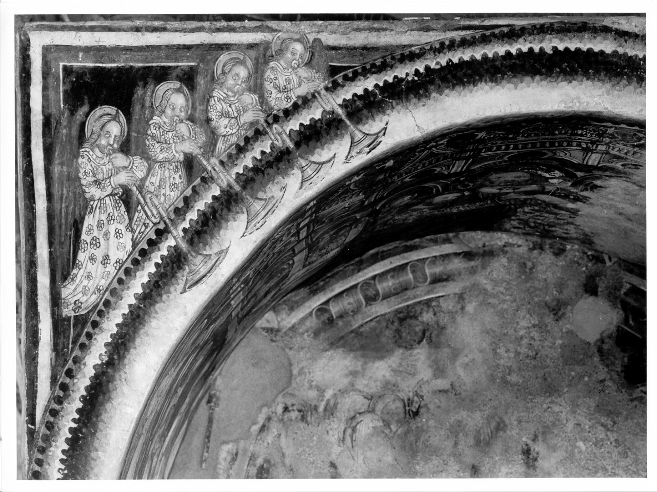 angeli musicanti (dipinto, elemento d'insieme) di Giovannino da Sondalo (e aiuti) (sec. XVI)