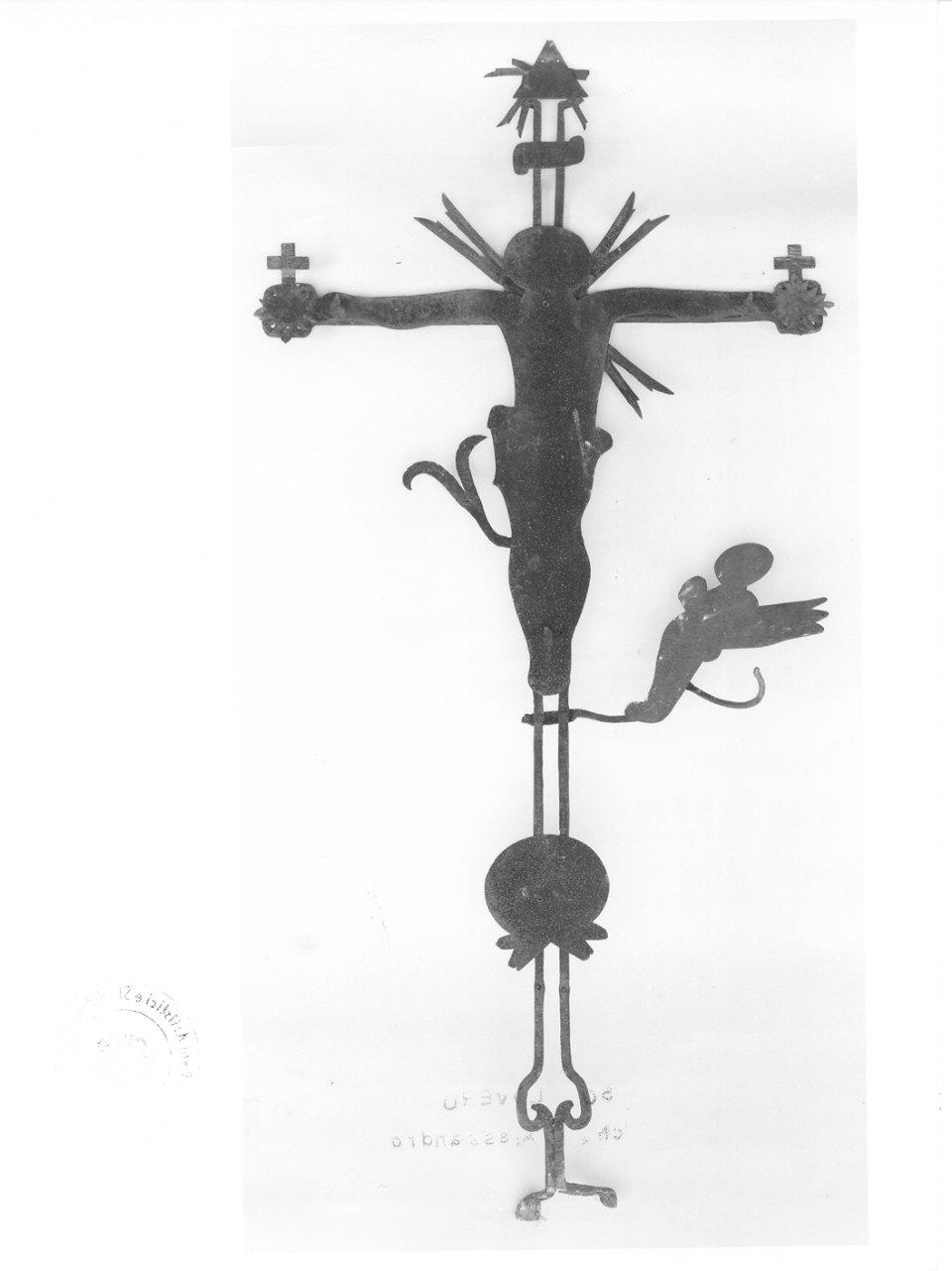 croce, opera isolata - ambito valtellinese (fine/inizio secc. XVI/ XVII)