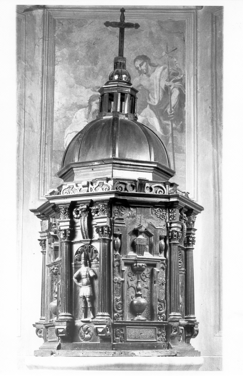 coperchio del fonte battesimale, opera isolata - bottega lombarda (inizio sec. XVII)