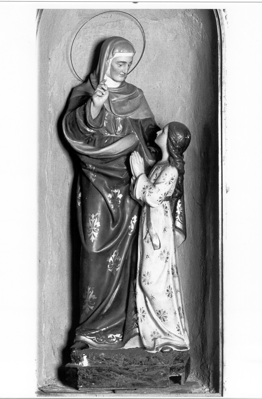 Sant'Anna con la Madonna bambina (statua, opera isolata) - ambito lombardo (fine/inizio secc. XIX/ XX)