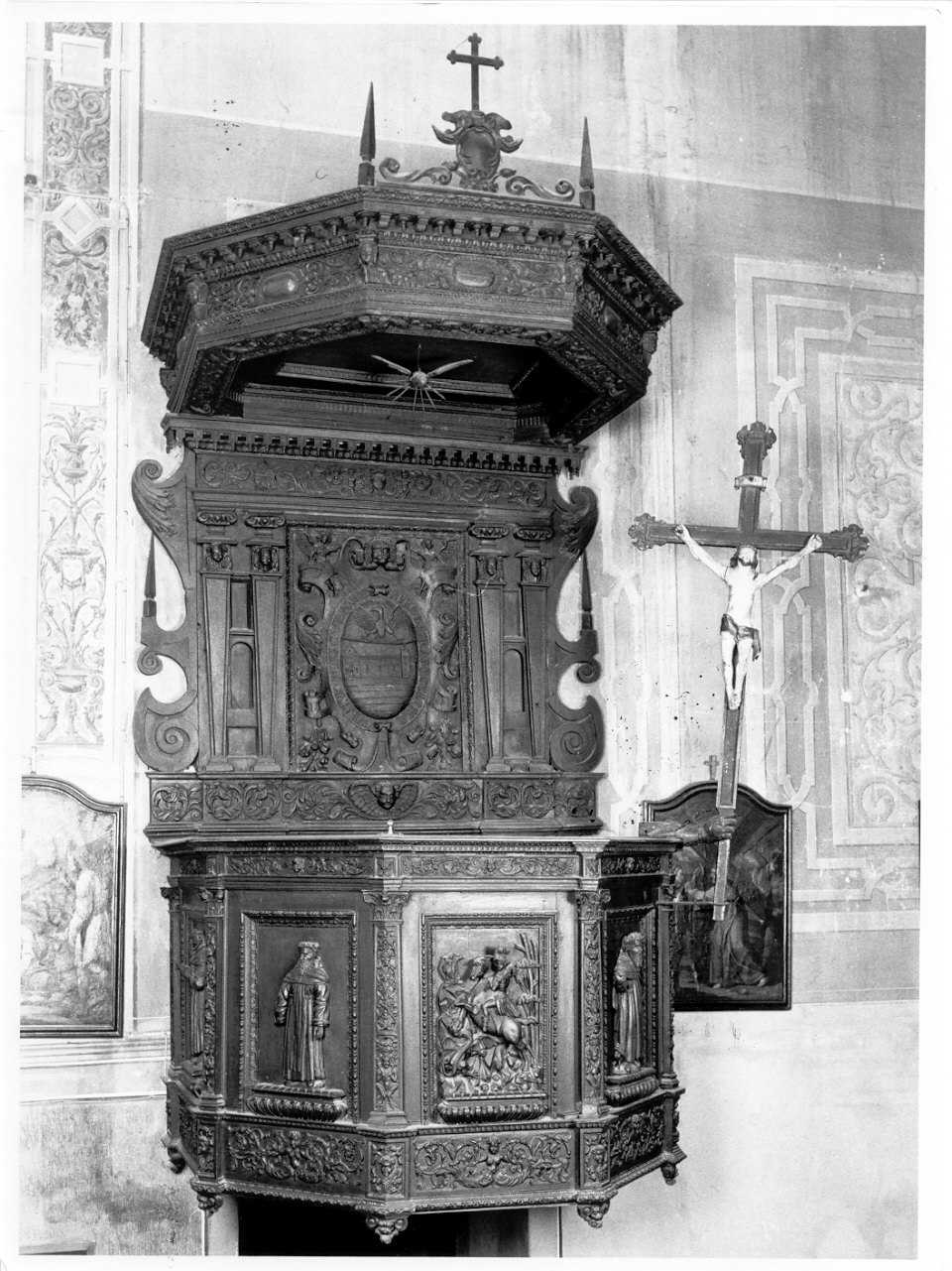 pulpito, opera isolata di Locheti Alessandro (primo quarto sec. XVII)