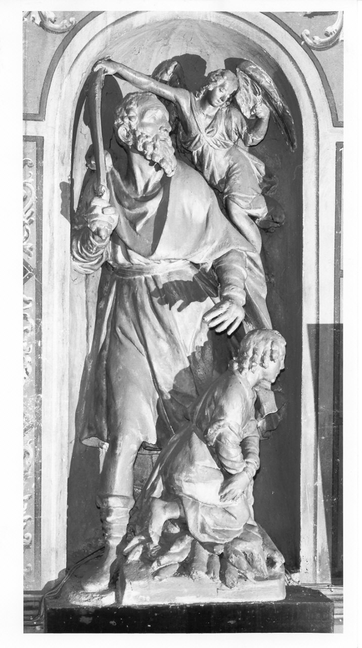 sacrificio di Isacco (gruppo scultoreo, elemento d'insieme) di Silva Francesco il Vecchio (sec. XVII)