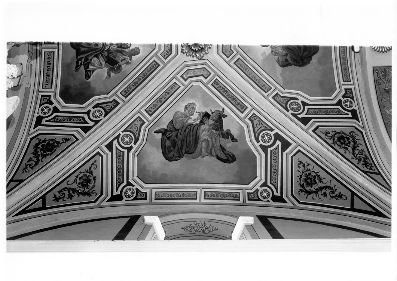 San Luca Evangelista (decorazione pittorica, elemento d'insieme) di Gavazzeni Giovanni (fine sec. XIX)