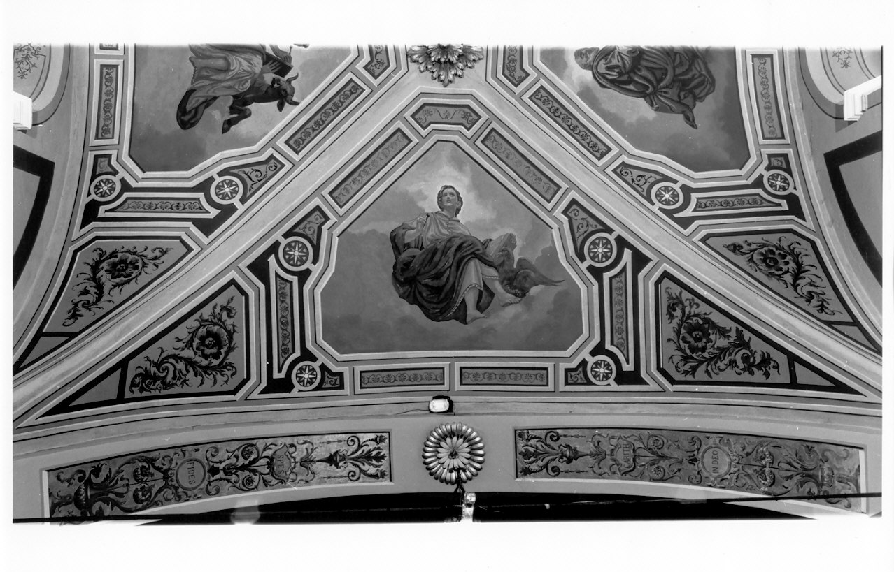 San Giovanni Evangelista (decorazione pittorica, elemento d'insieme) di Gavazzeni Giovanni (fine sec. XIX)