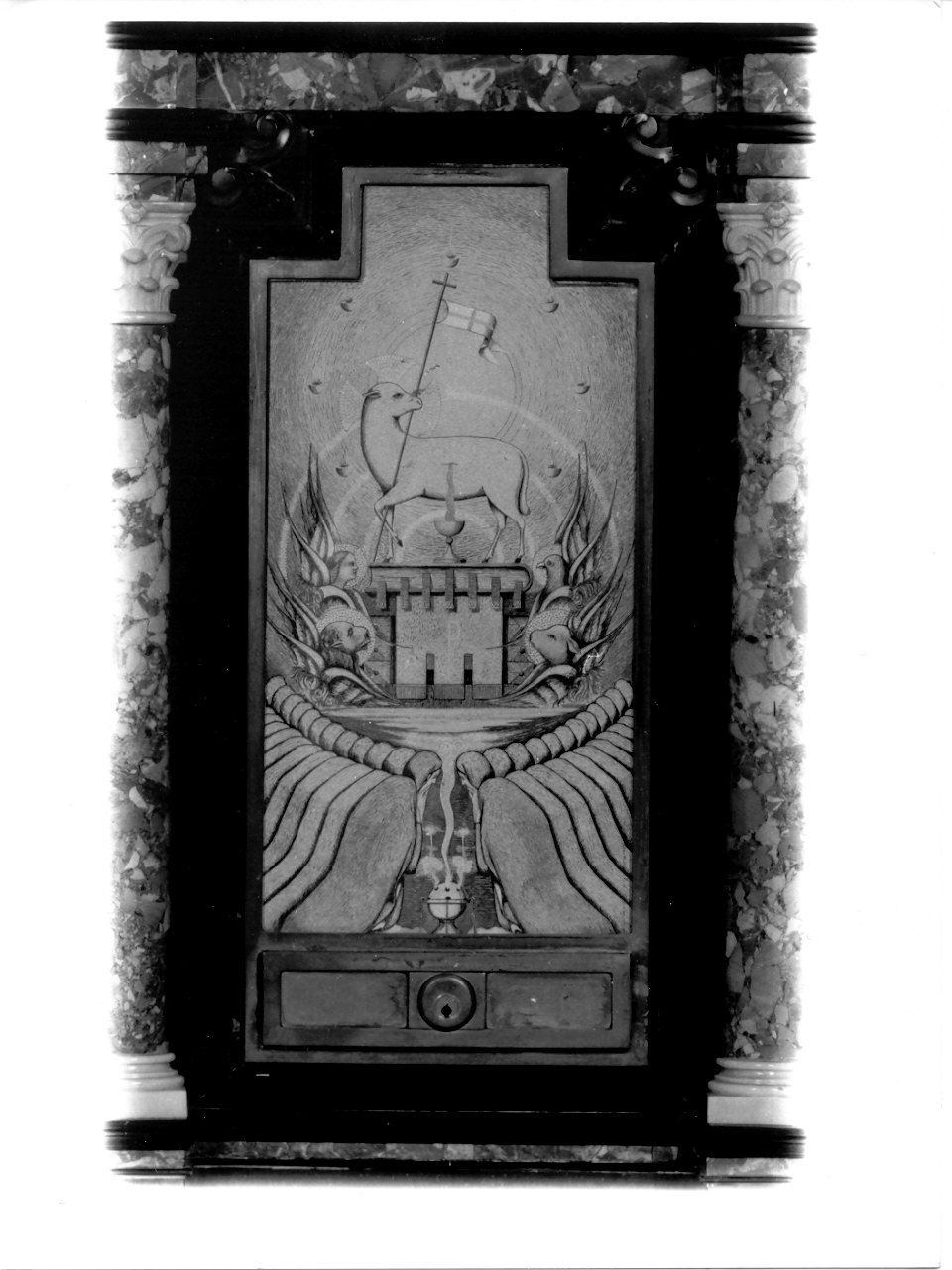 sportello di tabernacolo, elemento d'insieme - ambito lombardo (sec. XX)