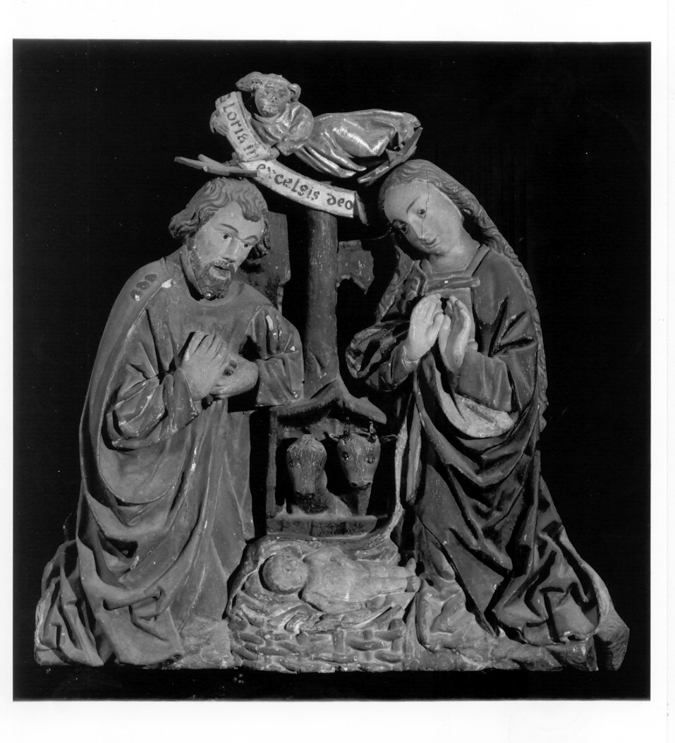 presepio (gruppo scultoreo, elemento d'insieme) - ambito valtellinese (fine sec. XV)