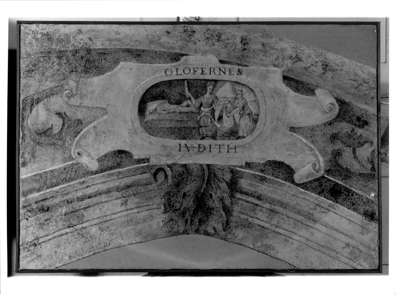 Giuditta con la testa di Oloferne e la spada (dipinto, frammento) - ambito valtellinese (sec. XVI)