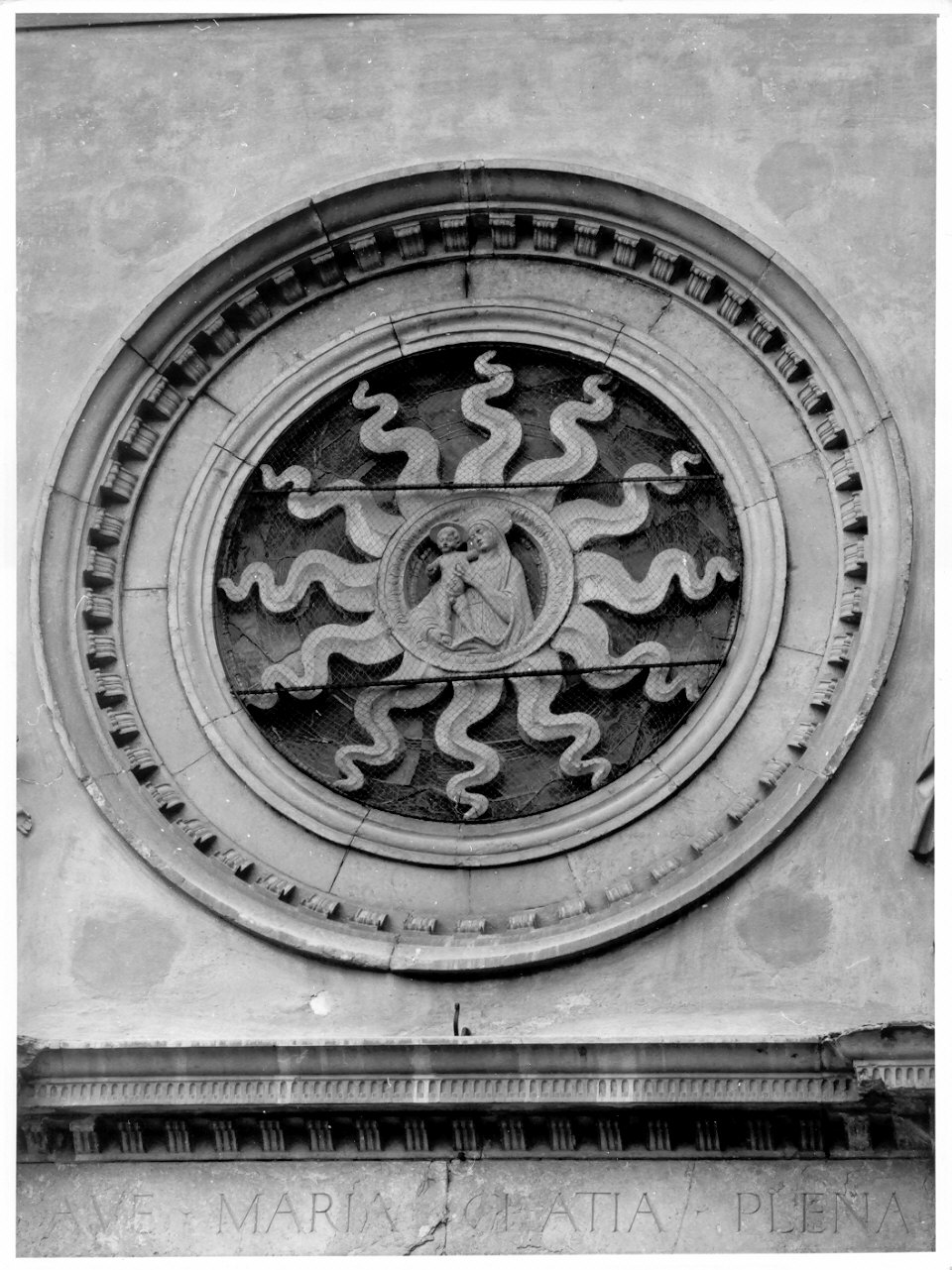 rosone, elemento d'insieme di Rodari Tommaso (sec. XVI)