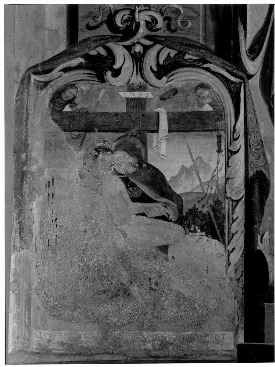 Pietà (dipinto, opera isolata) di De Magistris Giovanni Andrea (attribuito) (metà sec. XVI)