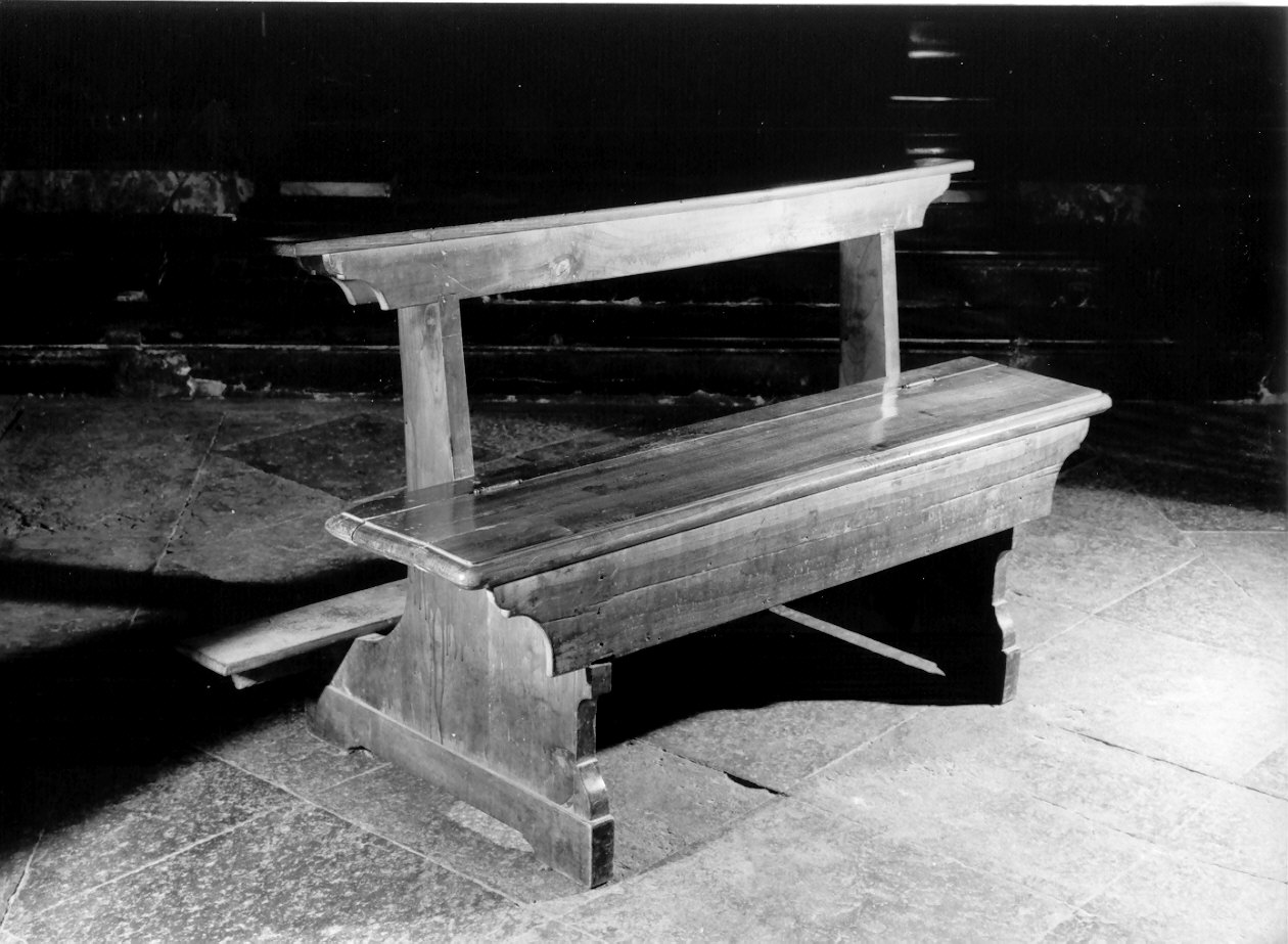 banco da chiesa, serie - ambito valtellinese (sec. XIX)