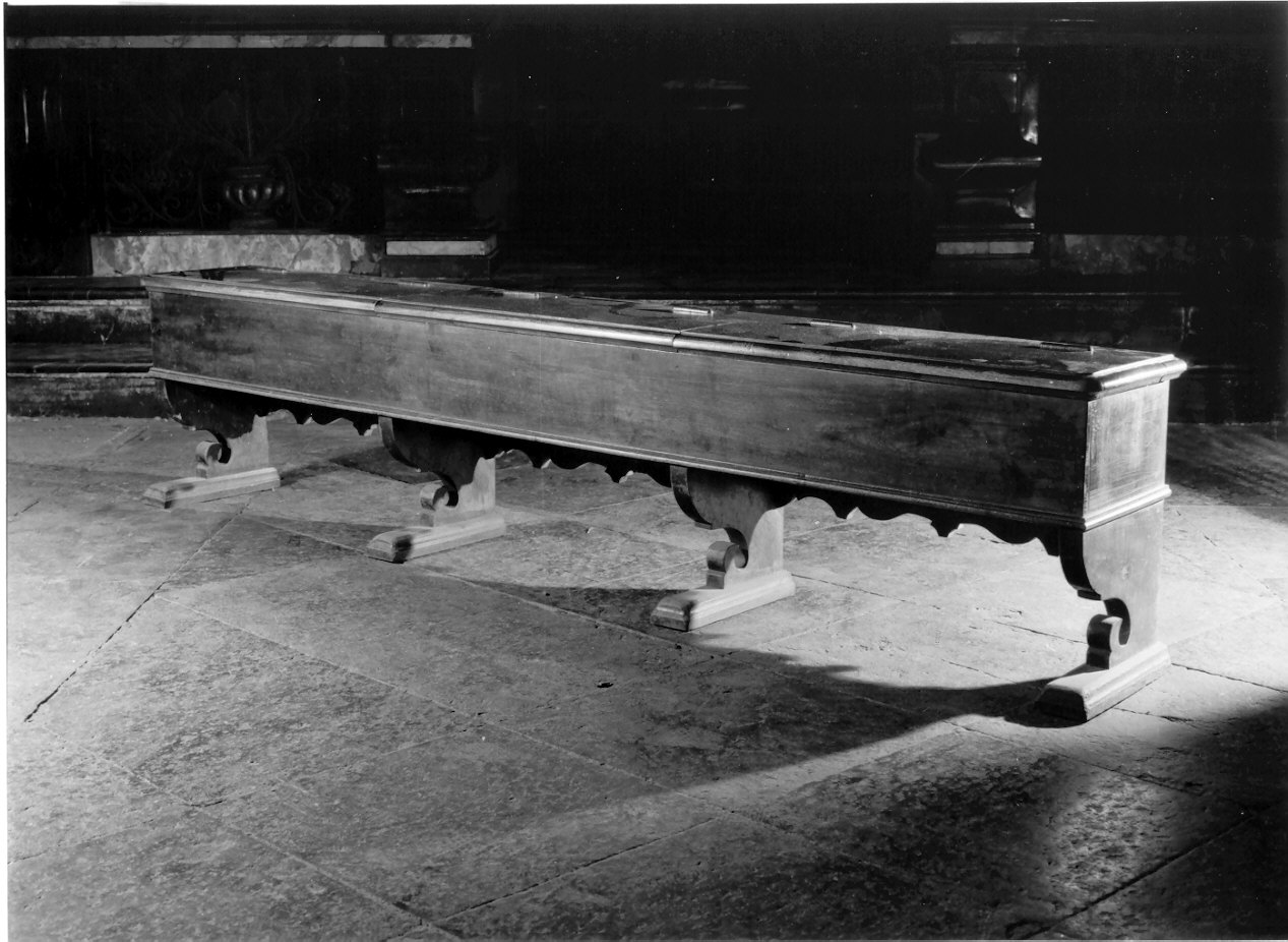 cassapanca, coppia - ambito valtellinese (sec. XIX)