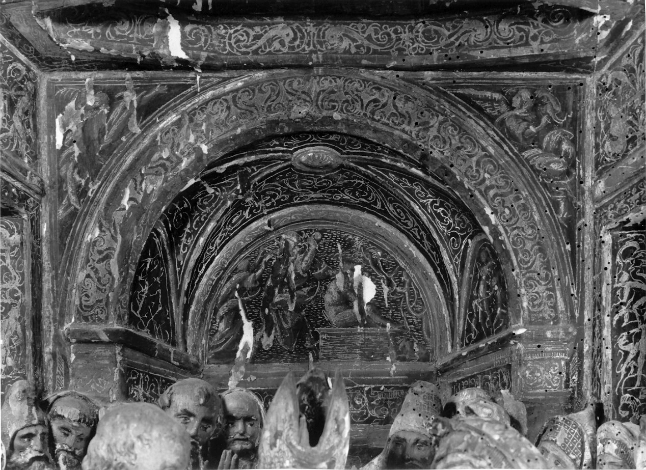 sacrificio di Isacco (decorazione pittorica, elemento d'insieme) di Del Maino Giovanni Angelo, Ferrari Gaudenzio, Stella Fermo detto Fermo da Caravaggio (sec. XVI)