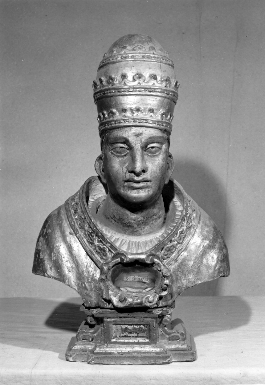 Sant'Eginio (reliquiario - a busto, opera isolata) - ambito lombardo (sec. XVII)