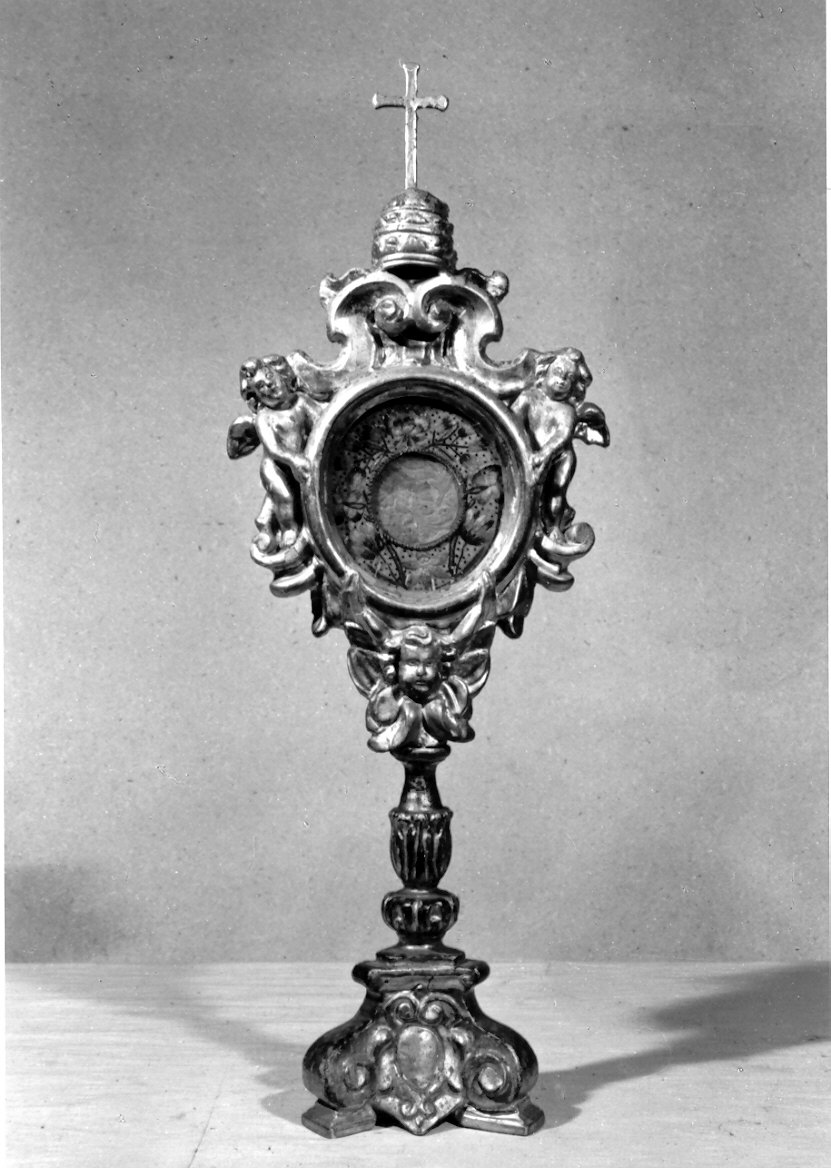 reliquiario - a ostensorio, opera isolata - ambito lombardo (sec. XVII)